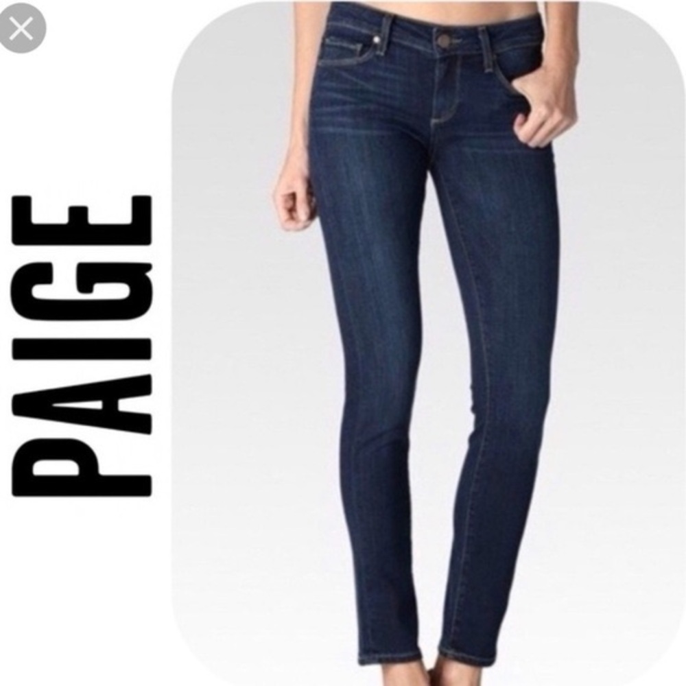 PAIGE Women's Blue Jeans, Skyline Ankle Peg